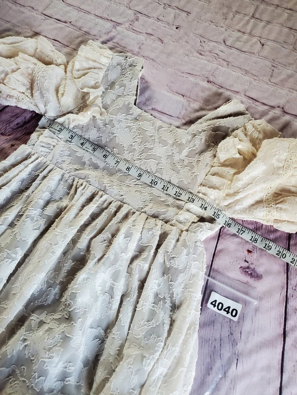 Joyfolie Kassia Maxi Dress Bohemian Cottagecore Vintage-inspired Hi-lo Lace‎ 12